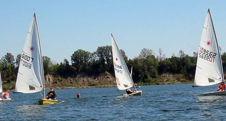 Laser Pre-start Sailing
