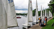 The Main Dock During a Break in the Racing
