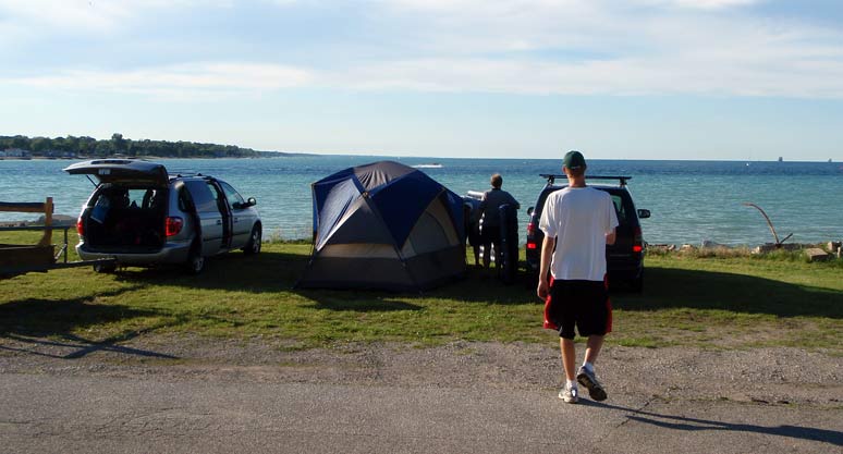 Setting Up the Tents