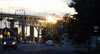 The Canada-USA Bridge at Sunset